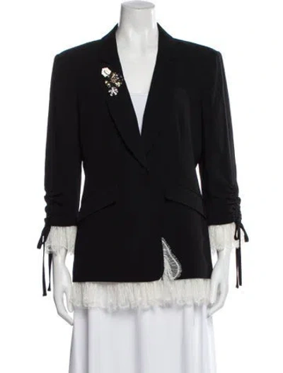 Pre-owned Cinq À Sept Blazer In Black