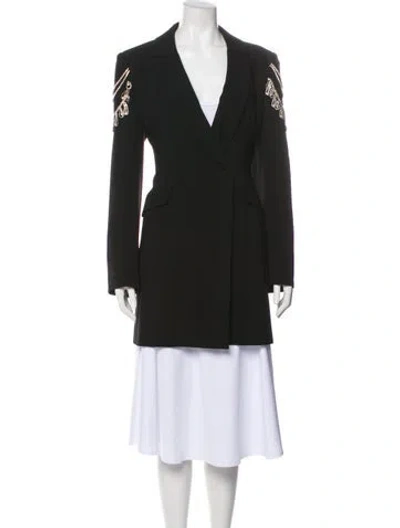 Pre-owned Cinq À Sept Blazer In Black