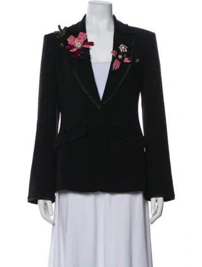 Pre-owned Cinq À Sept Blazer In Black