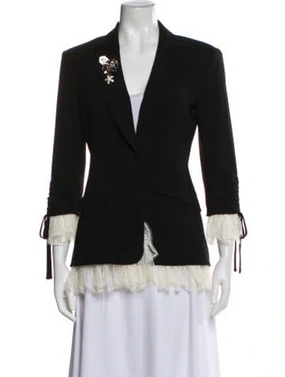 Pre-owned Cinq À Sept Blazer In Black