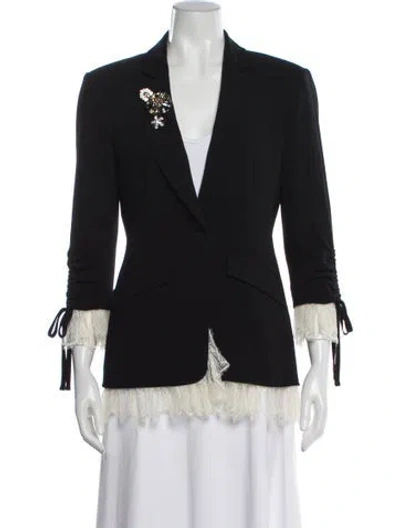 Pre-owned Cinq À Sept Blazer In Black