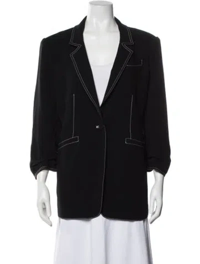 Pre-owned Cinq À Sept Blazer In Black