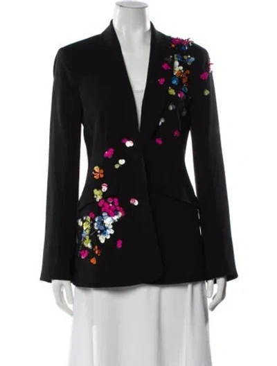 Pre-owned Cinq À Sept Blazer In Black