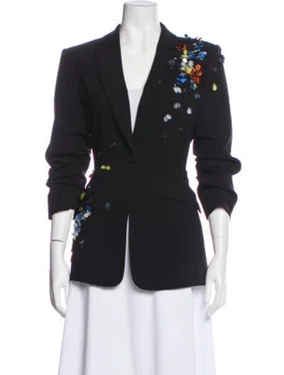 Pre-owned Cinq À Sept Blazer In Black