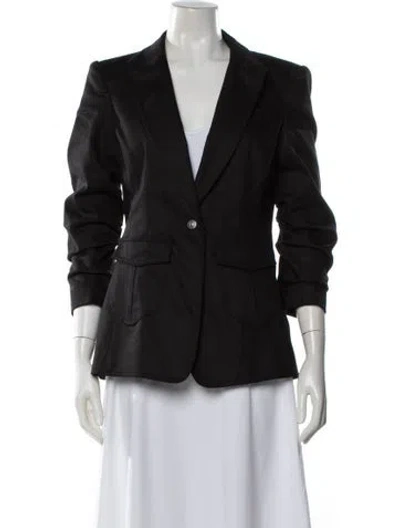 Pre-owned Cinq À Sept Blazer In Black