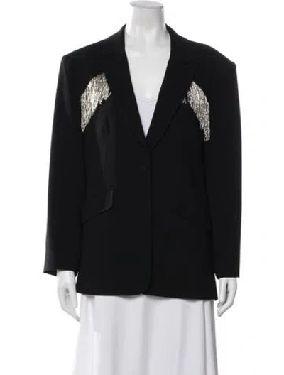 Pre-owned Cinq À Sept Blazer In Black