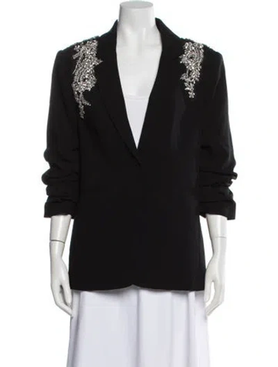 Pre-owned Cinq À Sept Blazer In Black