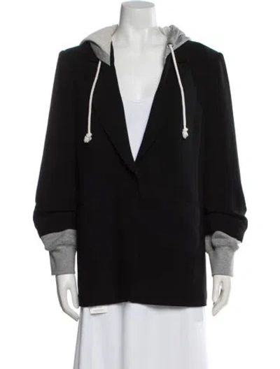 Pre-owned Cinq À Sept Blazer In Black