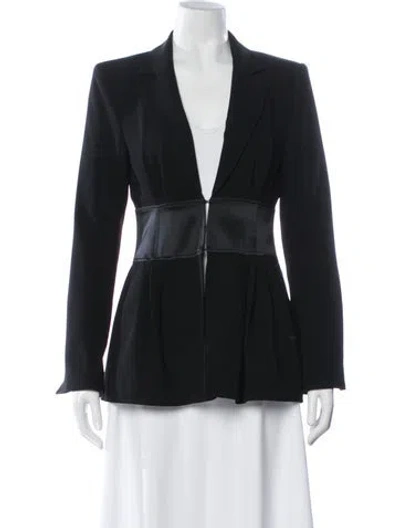 Pre-owned Cinq À Sept Blazer In Black