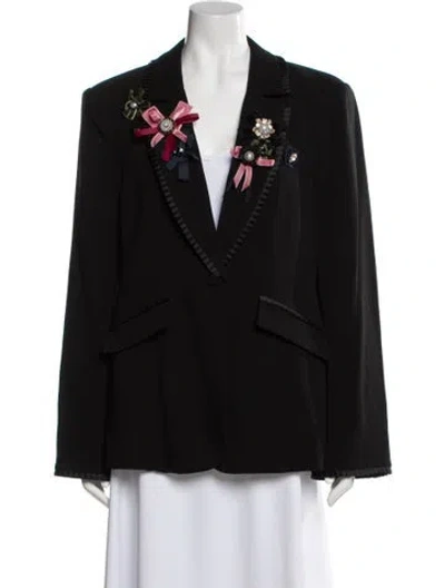 Pre-owned Cinq À Sept Blazer In Black