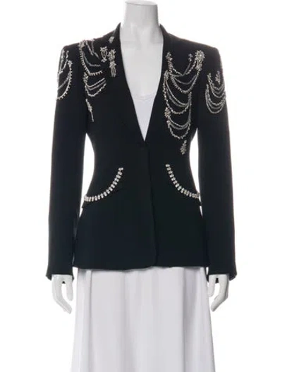 Pre-owned Cinq À Sept Blazer In Black