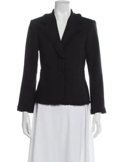 Pre-owned Cinq À Sept Blazer In Black