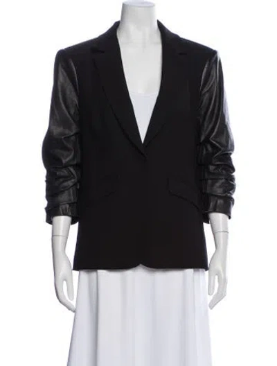 Pre-owned Cinq À Sept Blazer In Black
