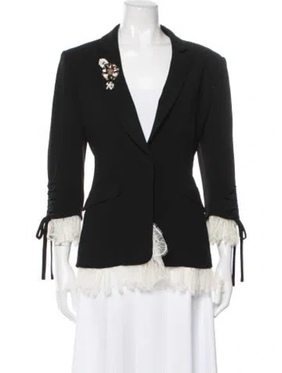 Pre-owned Cinq À Sept Blazer In Black