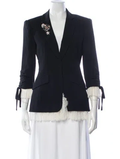 Pre-owned Cinq À Sept Blazer In Black