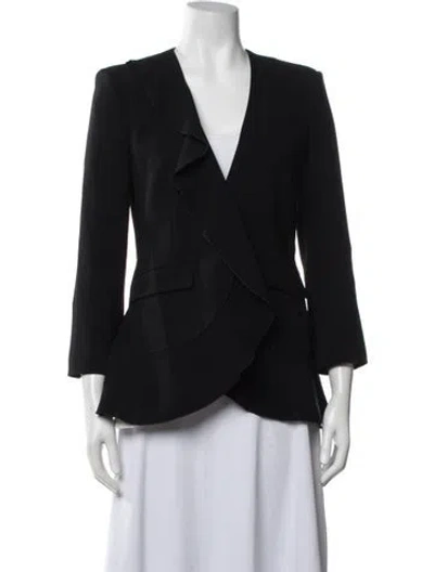 Pre-owned Cinq À Sept Blazer In Black