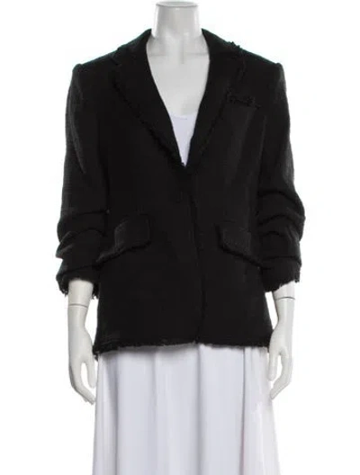 Pre-owned Cinq À Sept Blazer In Black