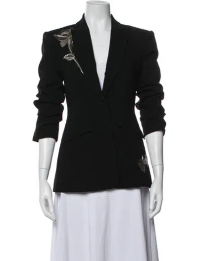 Pre-owned Cinq À Sept Blazer In Black