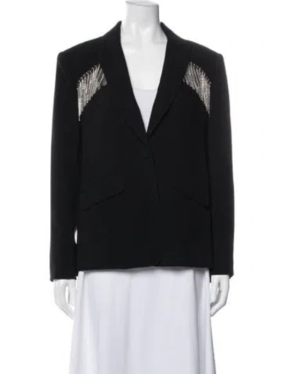 Pre-owned Cinq À Sept Blazer In Black