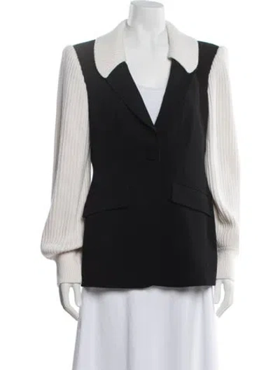 Pre-owned Cinq À Sept Blazer In Black