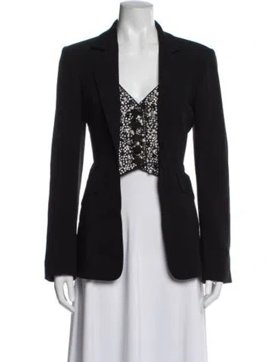 Pre-owned Cinq À Sept Blazer In Black