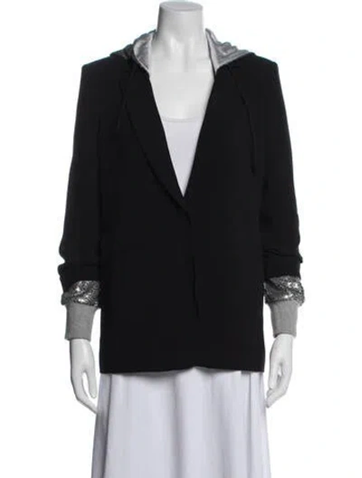 Pre-owned Cinq À Sept Blazer In Black
