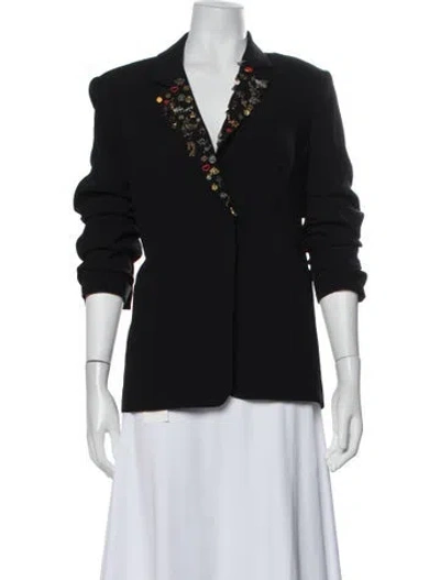 Pre-owned Cinq À Sept Blazer In Black