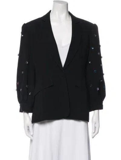 Pre-owned Cinq À Sept Blazer In Black