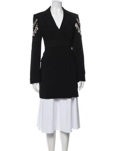 Pre-owned Cinq À Sept Blazer In Black