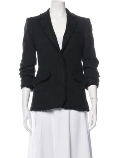 Pre-owned Cinq À Sept Blazer In Black