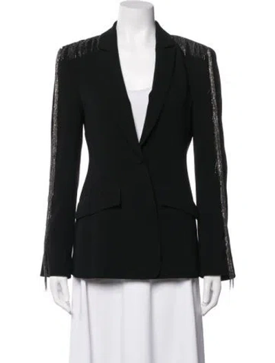 Pre-owned Cinq À Sept Blazer In Black