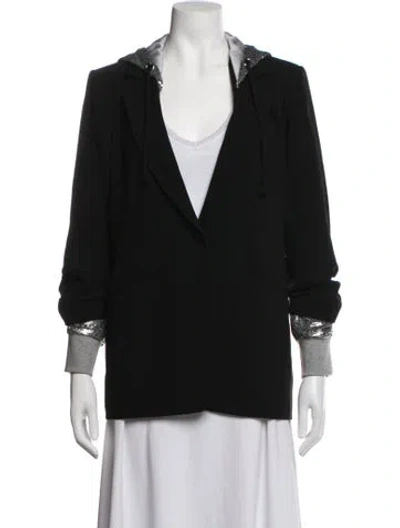 Pre-owned Cinq À Sept Blazer In Black