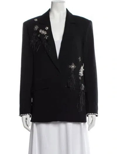 Pre-owned Cinq À Sept Blazer In Black