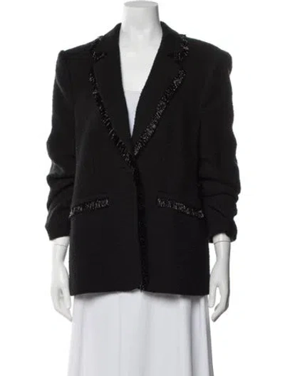 Pre-owned Cinq À Sept Blazer In Black