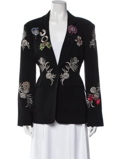 Pre-owned Cinq À Sept Blazer In Black