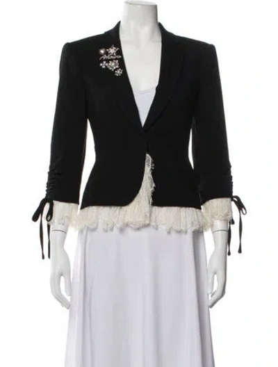 Pre-owned Cinq À Sept Blazer In Black