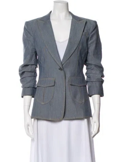 Pre-owned Cinq À Sept Blazer In Blue