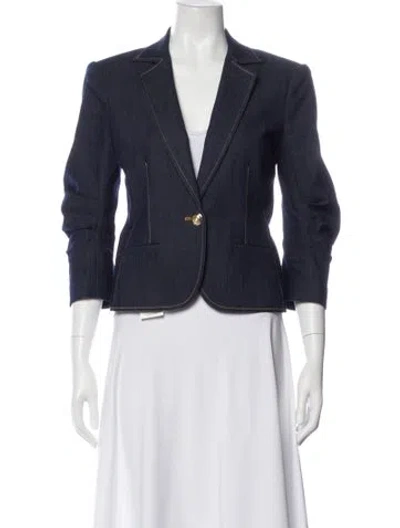 Pre-owned Cinq À Sept Blazer In Blue