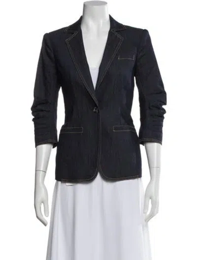 Pre-owned Cinq À Sept Blazer In Blue