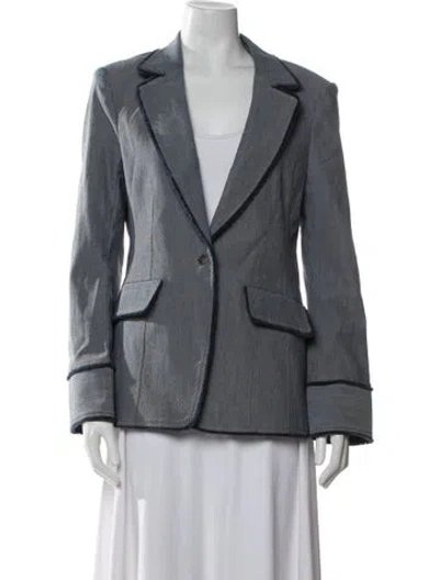 Pre-owned Cinq À Sept Blazer In Blue
