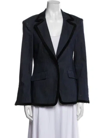 Pre-owned Cinq À Sept Blazer In Blue