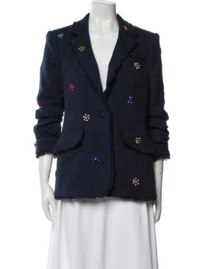 Pre-owned Cinq À Sept Blazer In Blue