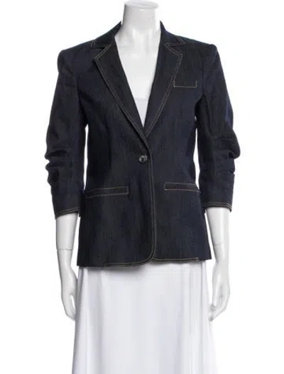 Pre-owned Cinq À Sept Blazer In Blue