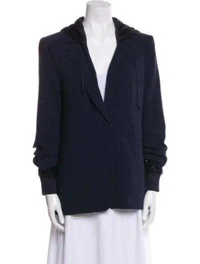Pre-owned Cinq À Sept Blazer In Blue