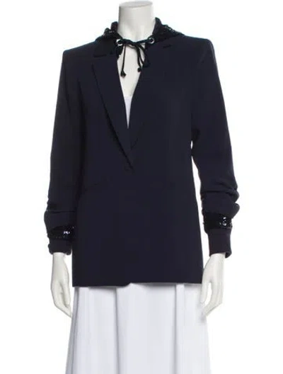 Pre-owned Cinq À Sept Blazer In Blue
