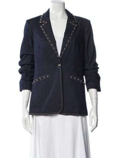 Pre-owned Cinq À Sept Blazer In Blue