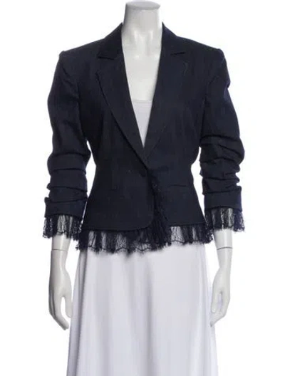 Pre-owned Cinq À Sept Blazer In Blue
