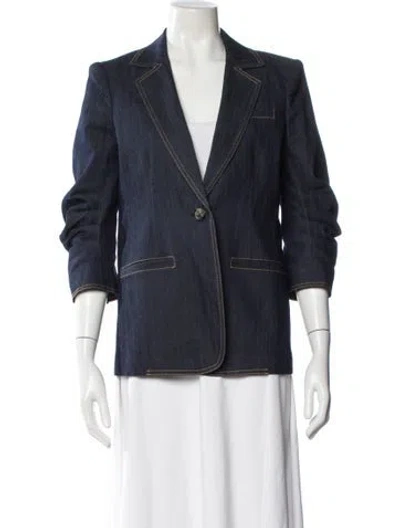 Pre-owned Cinq À Sept Blazer In Blue