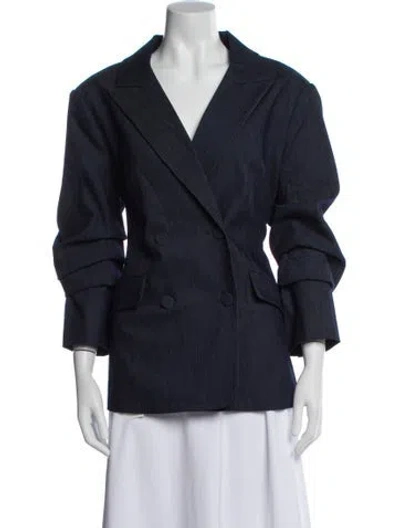Pre-owned Cinq À Sept Blazer In Blue