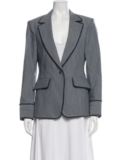 Pre-owned Cinq À Sept Blazer In Blue